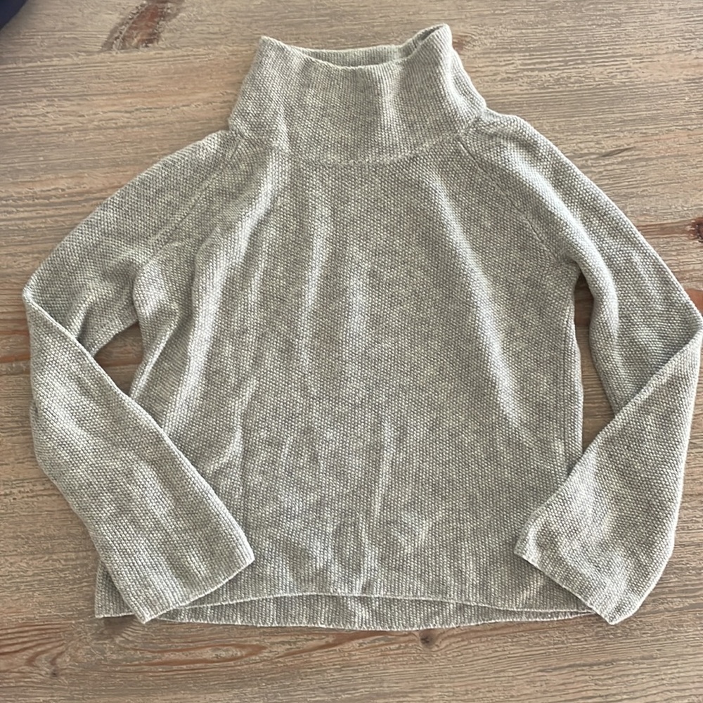 Madewell boxy turtleneck gray XXS